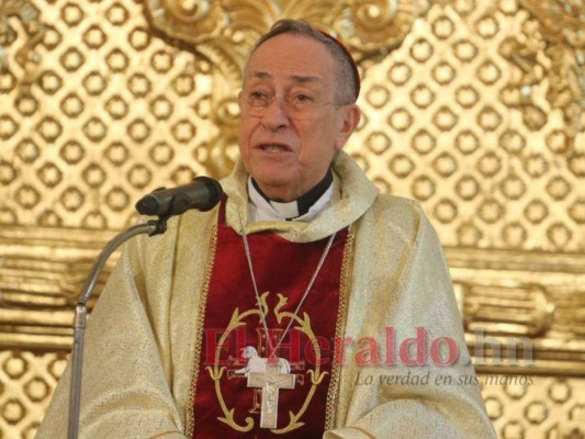 Covid-19 afecta pulmones del cardenal Óscar Andrés Rodríguez  