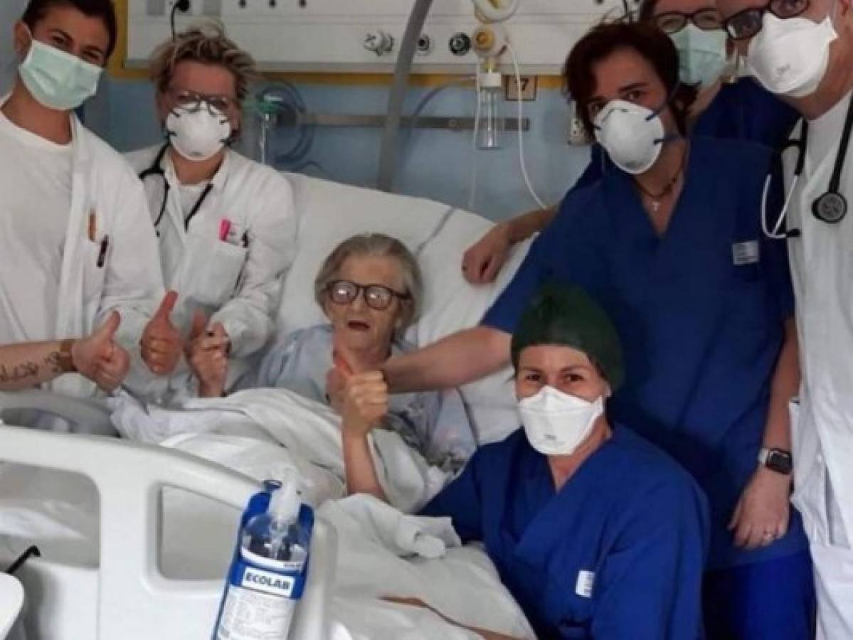 Anciana de 95 años sobrevive al coronavirus en Italia