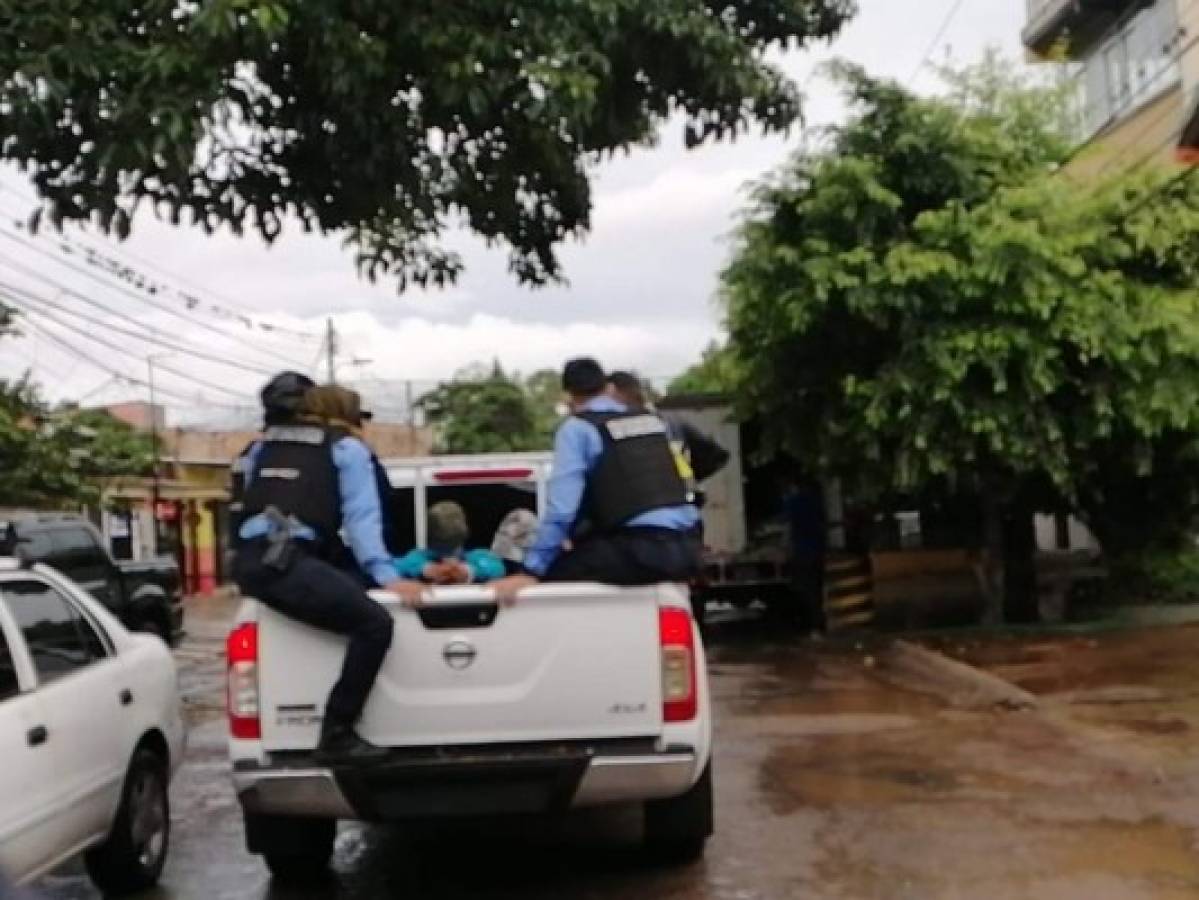 Caen cinco hombres durante allanamientos en Francisco Morazán