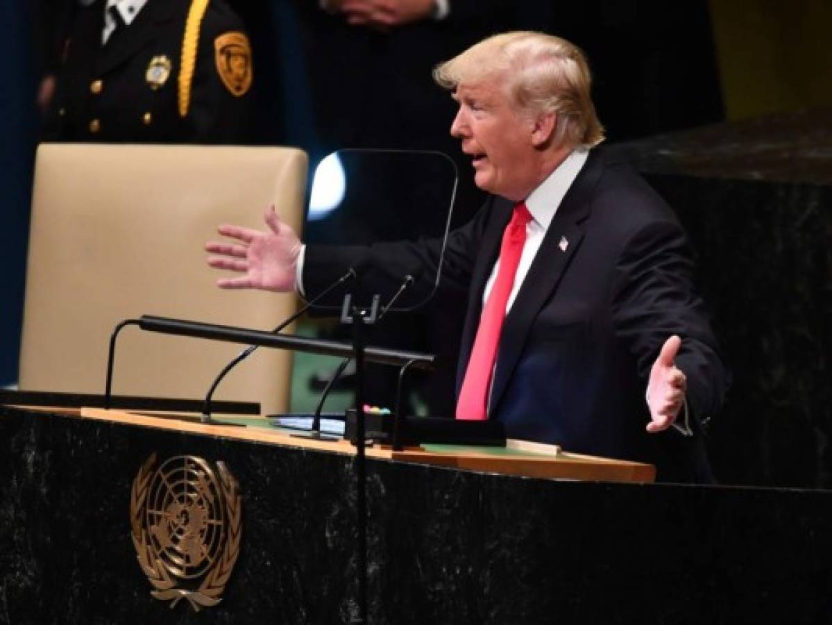 Trump deplora en la ONU 'una tragedia humana' en Venezuela 
