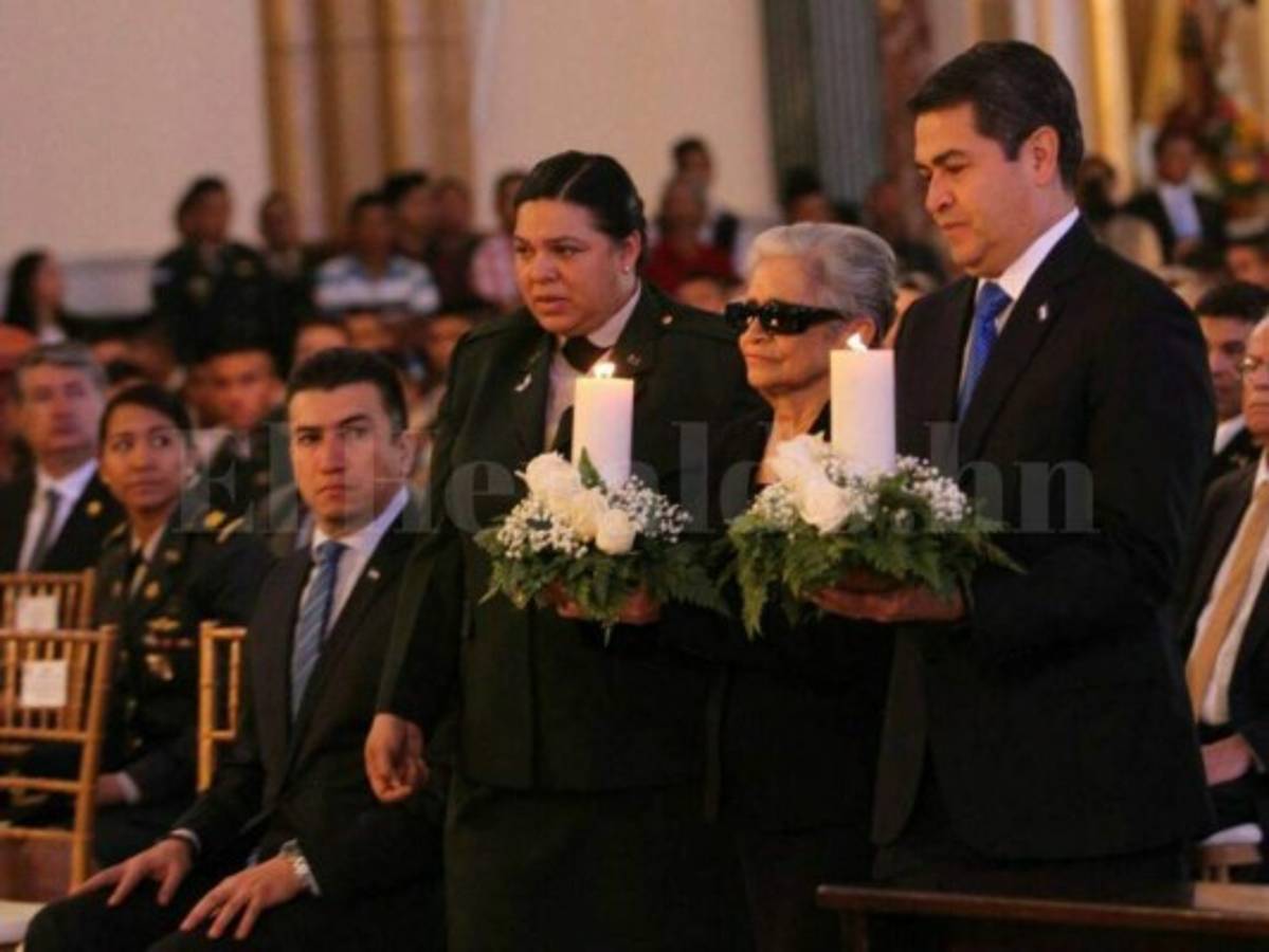 JOH reconoce labor de las FFAA durante misa en honor a la Virgen de Suyapa