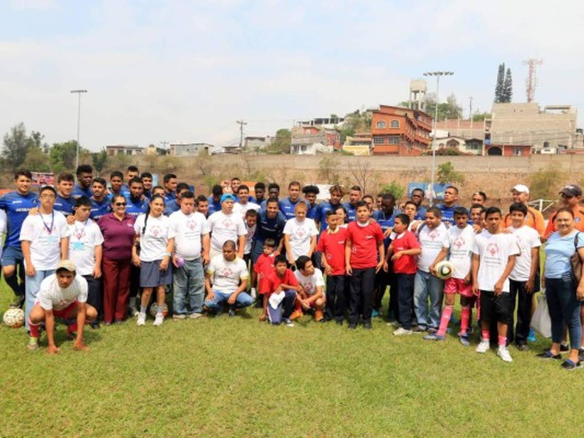 Motagua jugó con Olimpiadas Especiales