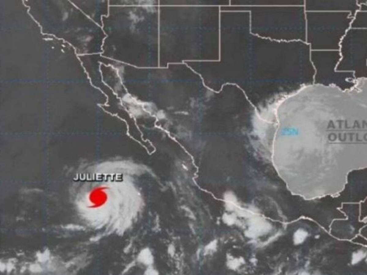 Huracán Juliette sube a categoría 3 en el Pacífico  