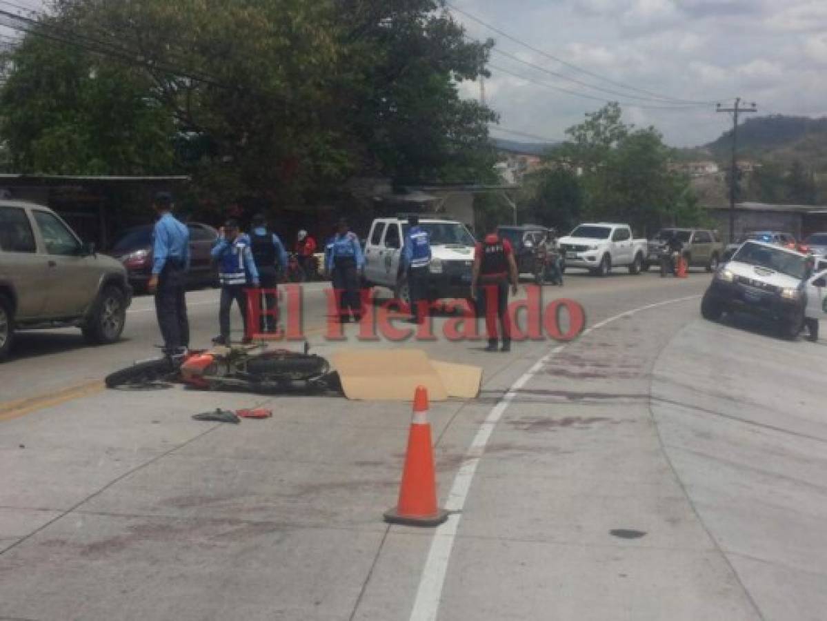 Motociclista muere tras colisión en el kilómetro 10 de la carretera al sur de Honduras