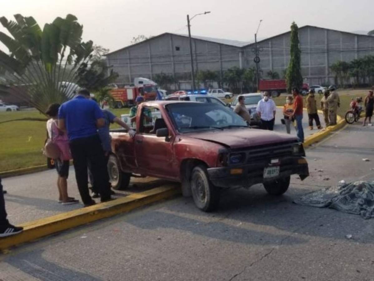 Una mujer muerta y varios heridos deja accidente en Puerto Cortés