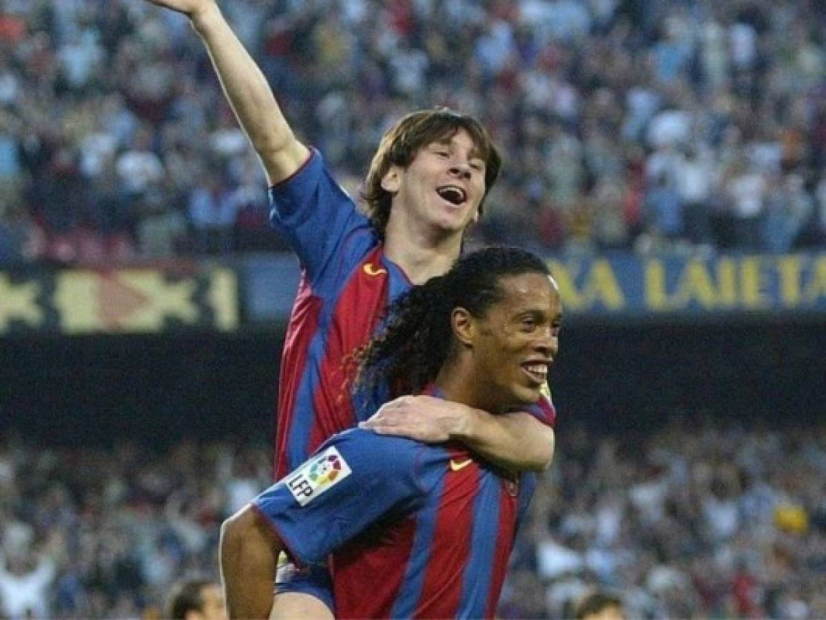 Ronaldinho desea a Messi 'muchos momentos de alegría' en el PSG
