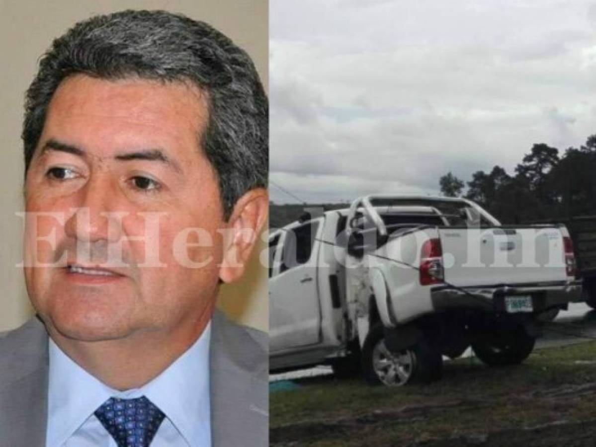 Diputado Victor Sabillón sufre accidente vial en El Durazno