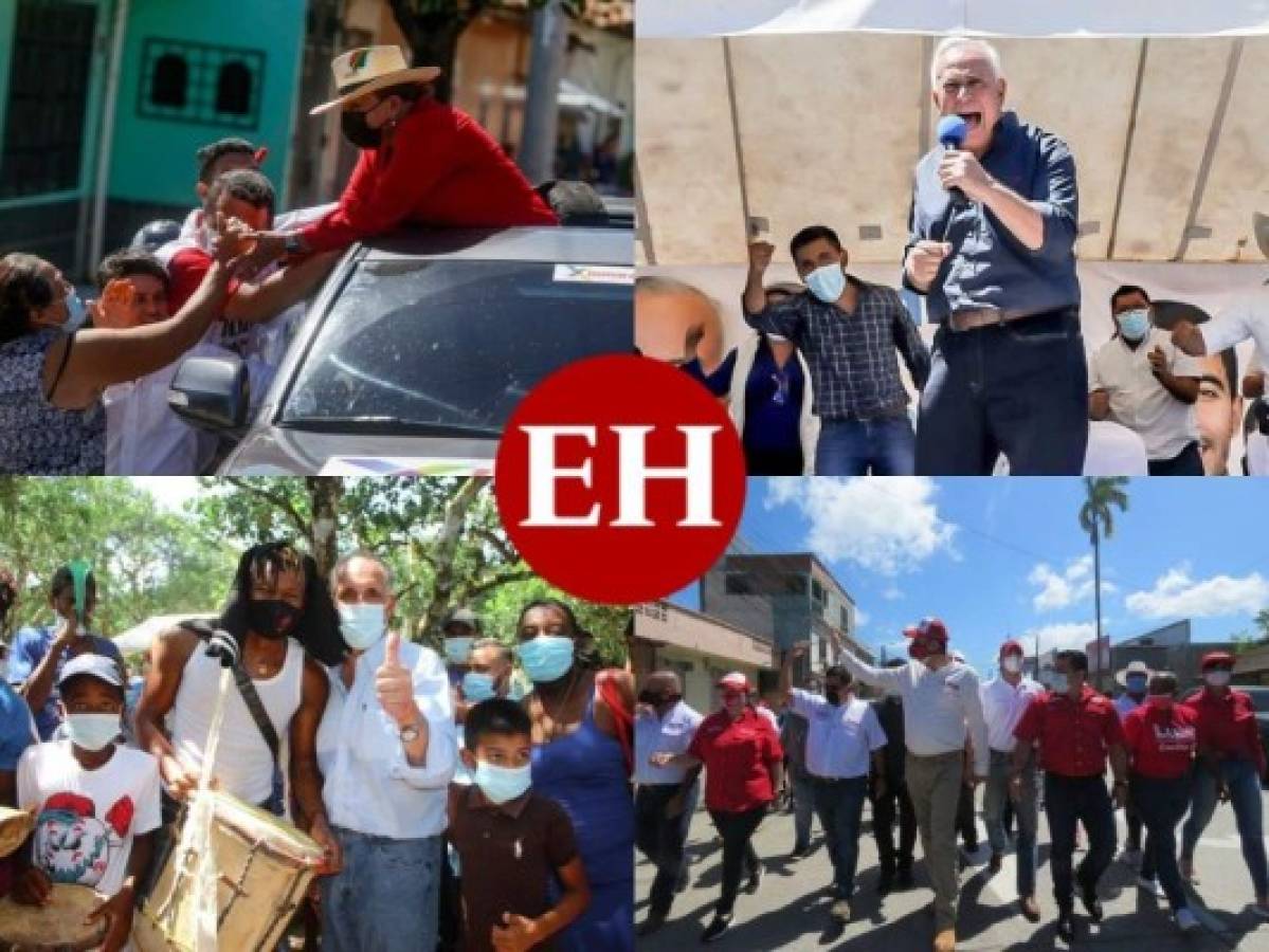 Con desafíos a rivales y 'tentadoras' propuestas, precandidatos recorren Honduras