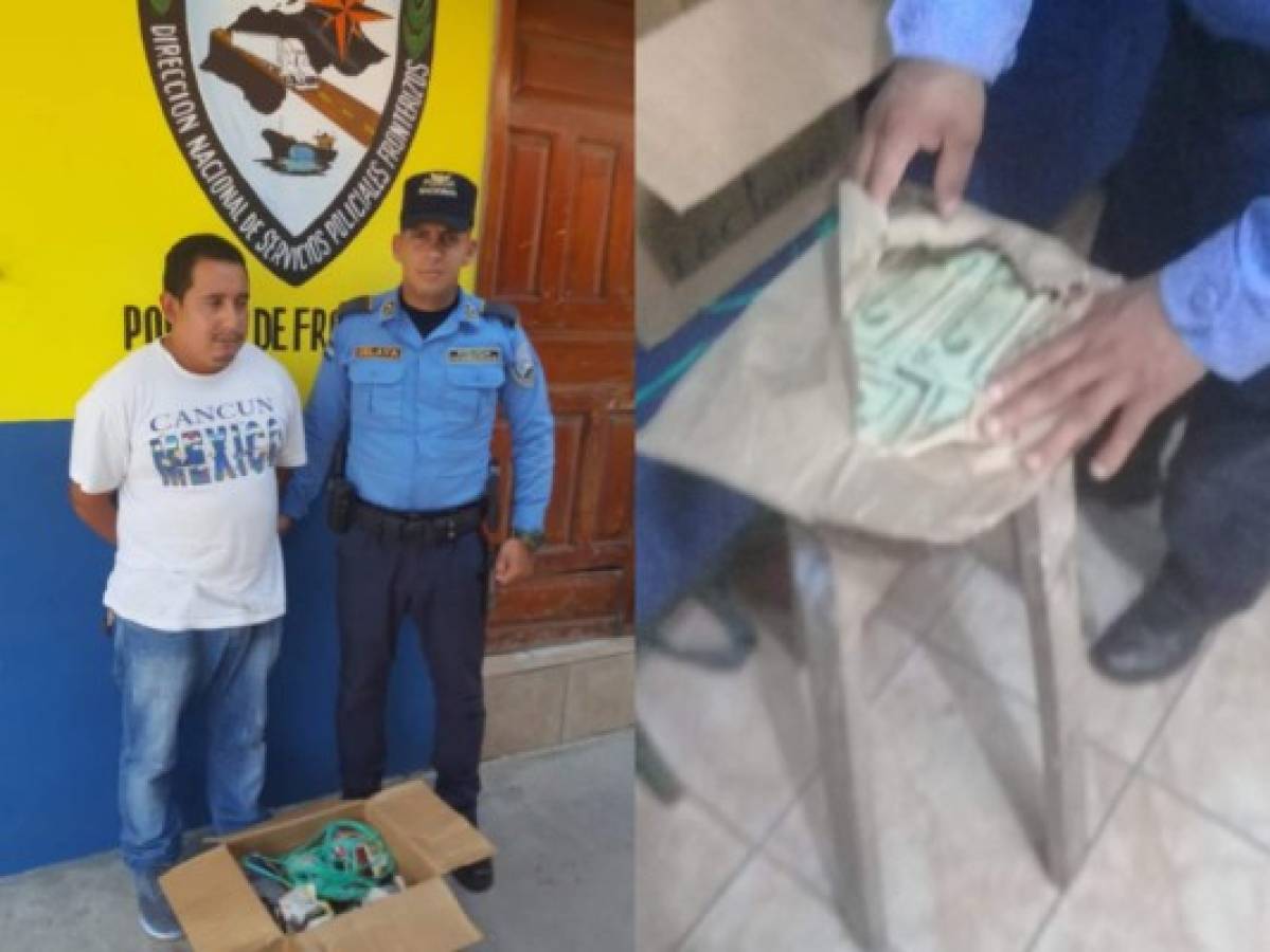 Capturan en La Ceiba a guatemalteco que ocultó 13 mil dólares en artesanías