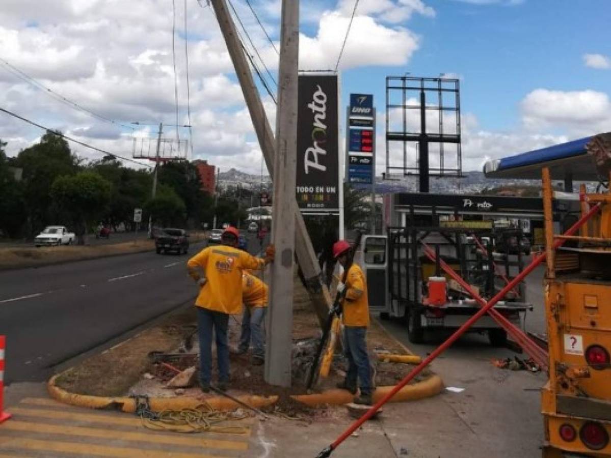 Sectores que no tendrán luz eléctrica este domingo en Honduras