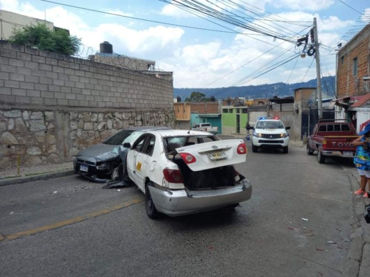 Brutal accidente tras tenaz persecución a asaltantes en Tegucigalpa