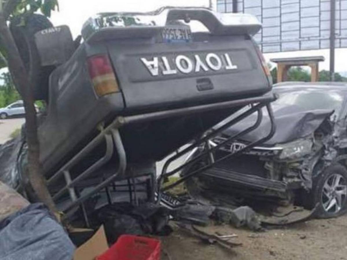 Varias personas heridas tras fuerte colisión en carretera a El Progreso