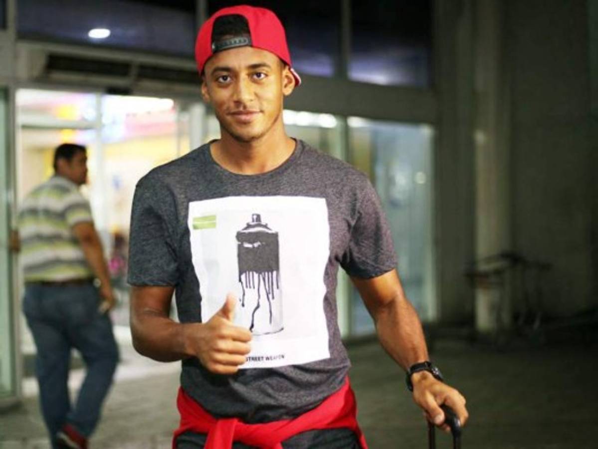 El delantero hondureño Anthony 'Choco' Lozano con la camiseta del Barcelona