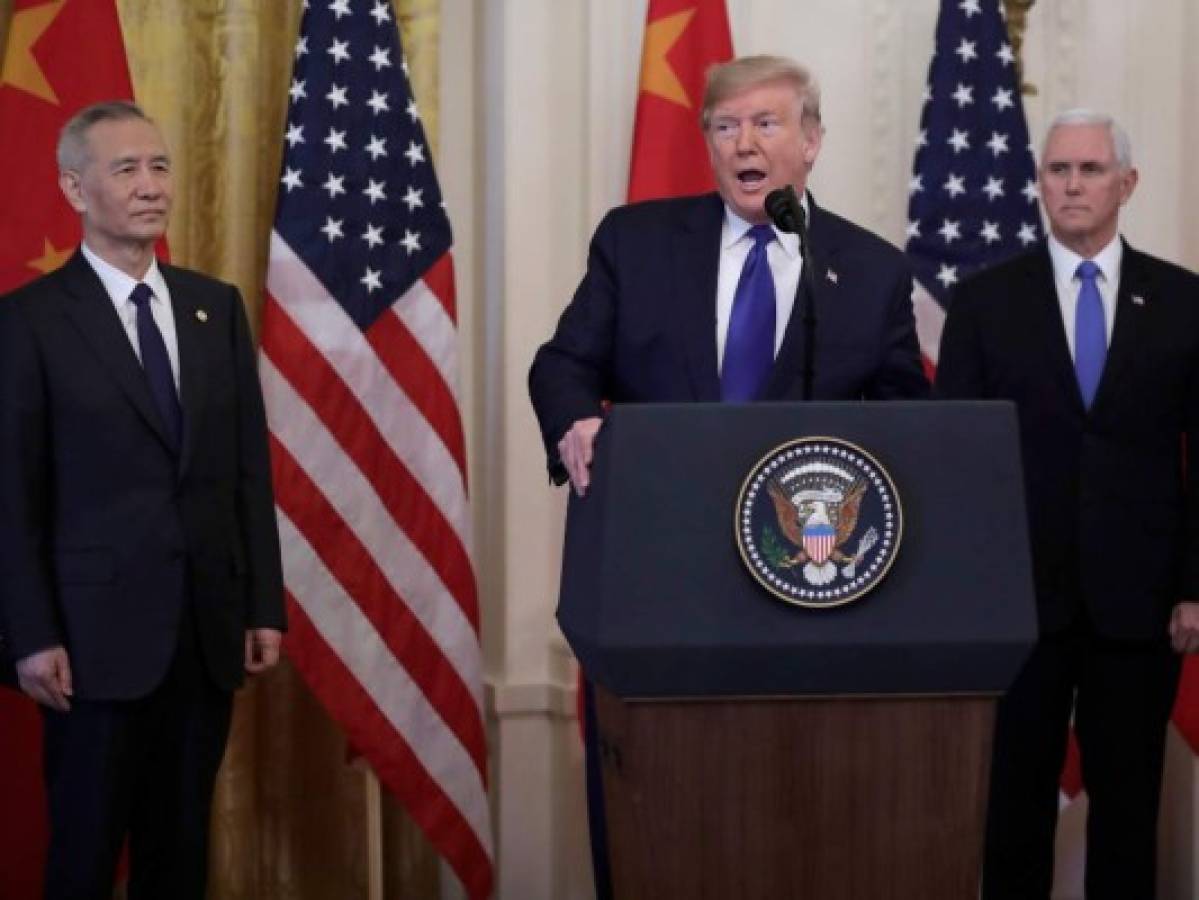 Estados Unidos y China firman primera fase de acuerdo comercial