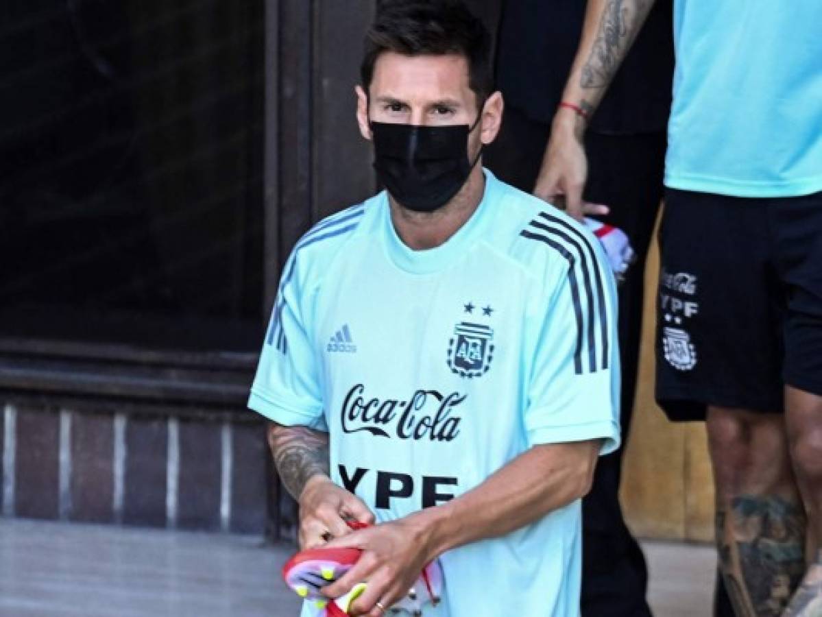 Messi entrenó con Argentina con la mira puesta sobre Venezuela en vía a Catar-2022