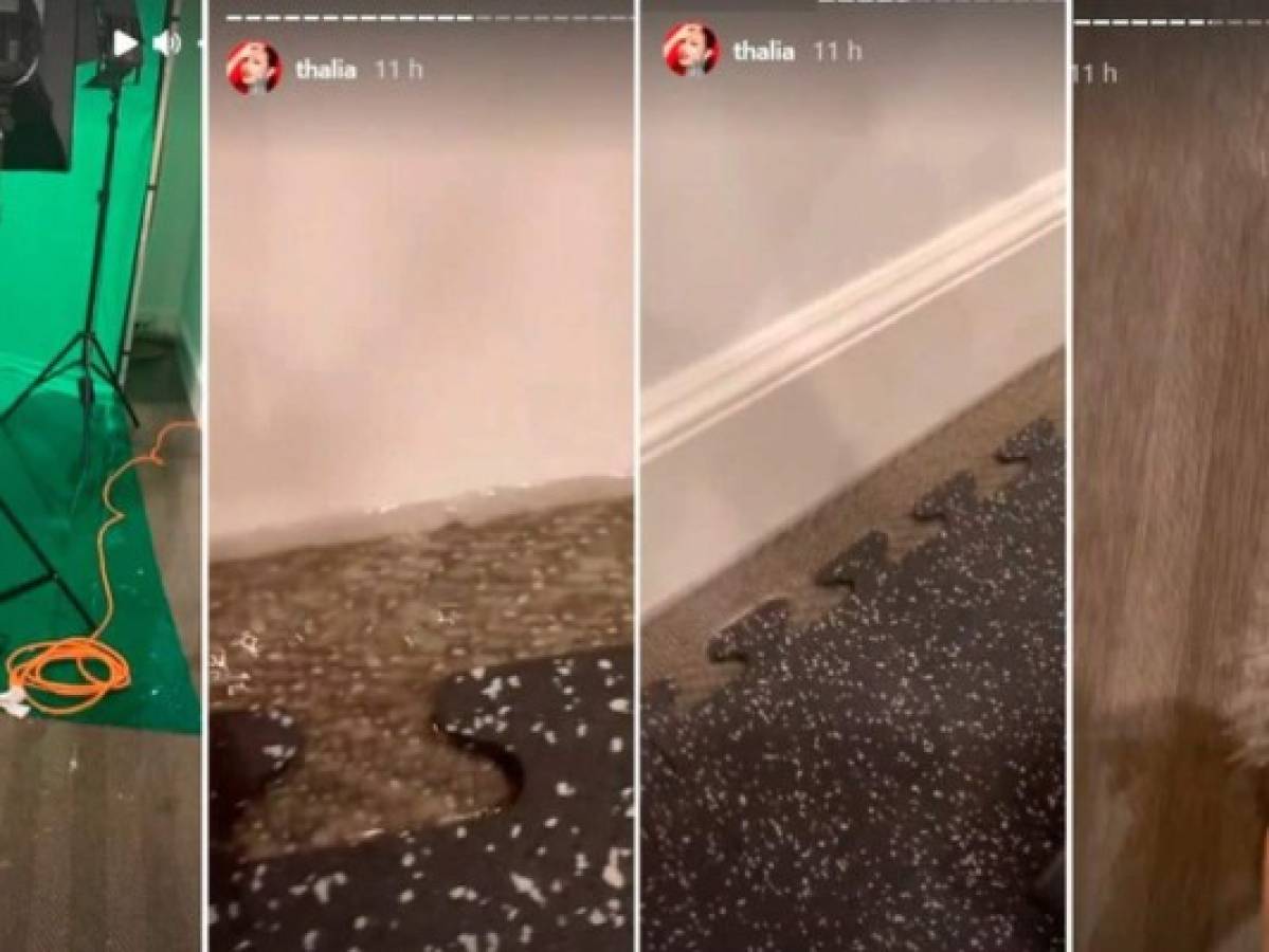 Thalía muestra los daños que dejó inundación en su casa de Nueva York