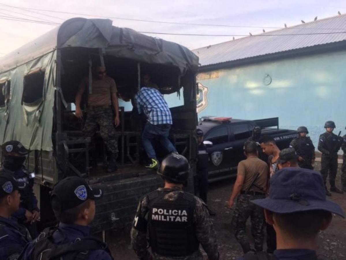 Trasladan a 110 privados de libertad a otras cárceles en Honduras