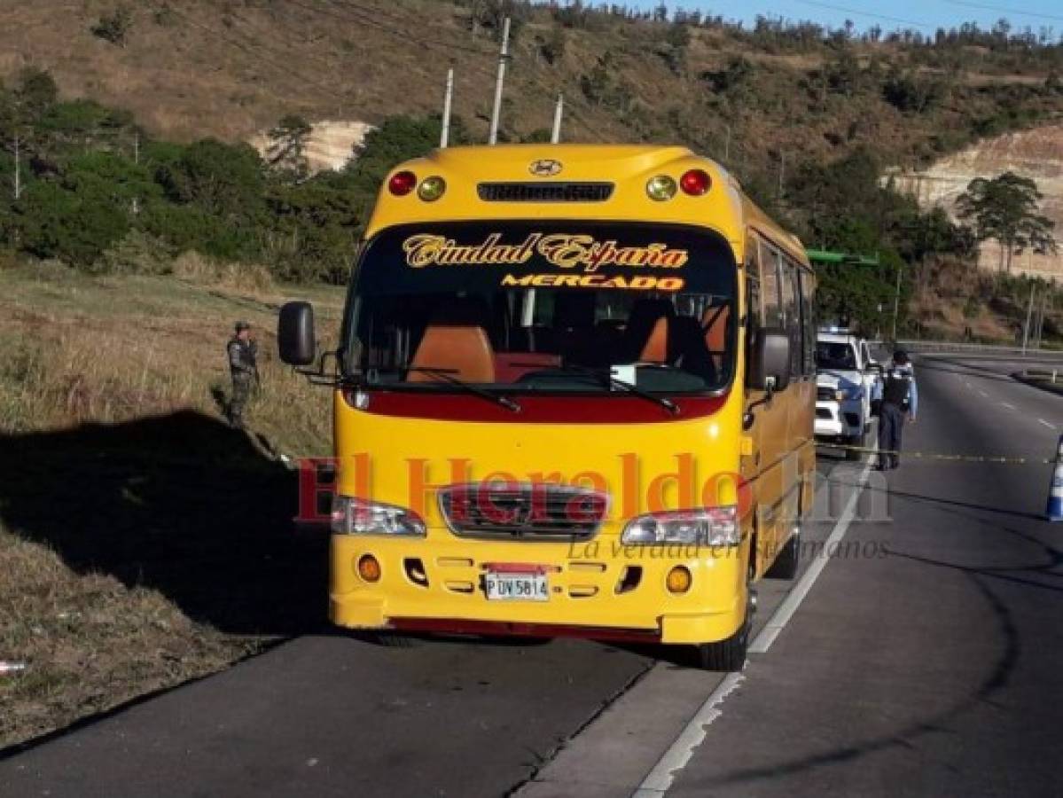 Tiroteo dentro de bus rapidito deja una persona muerta y otra herida en la CA-5