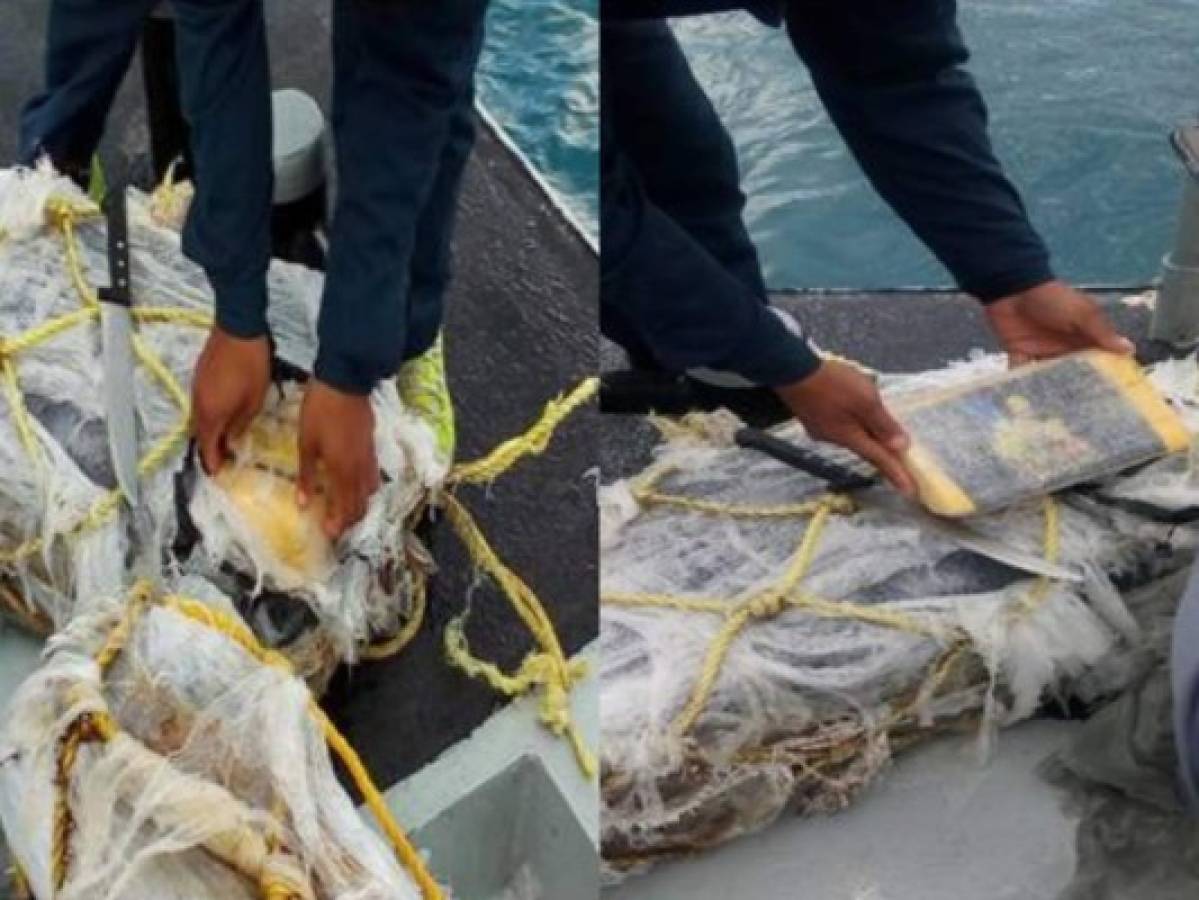 Fuerza Naval halla unos 70 kilos de cocaína flotando en alta mar