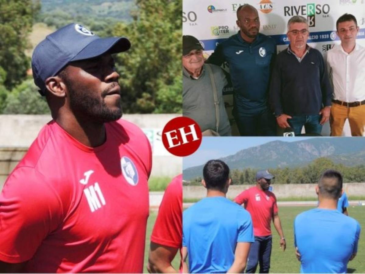 David Suazo ya entrenó al Carbonia de la serie D de Italia