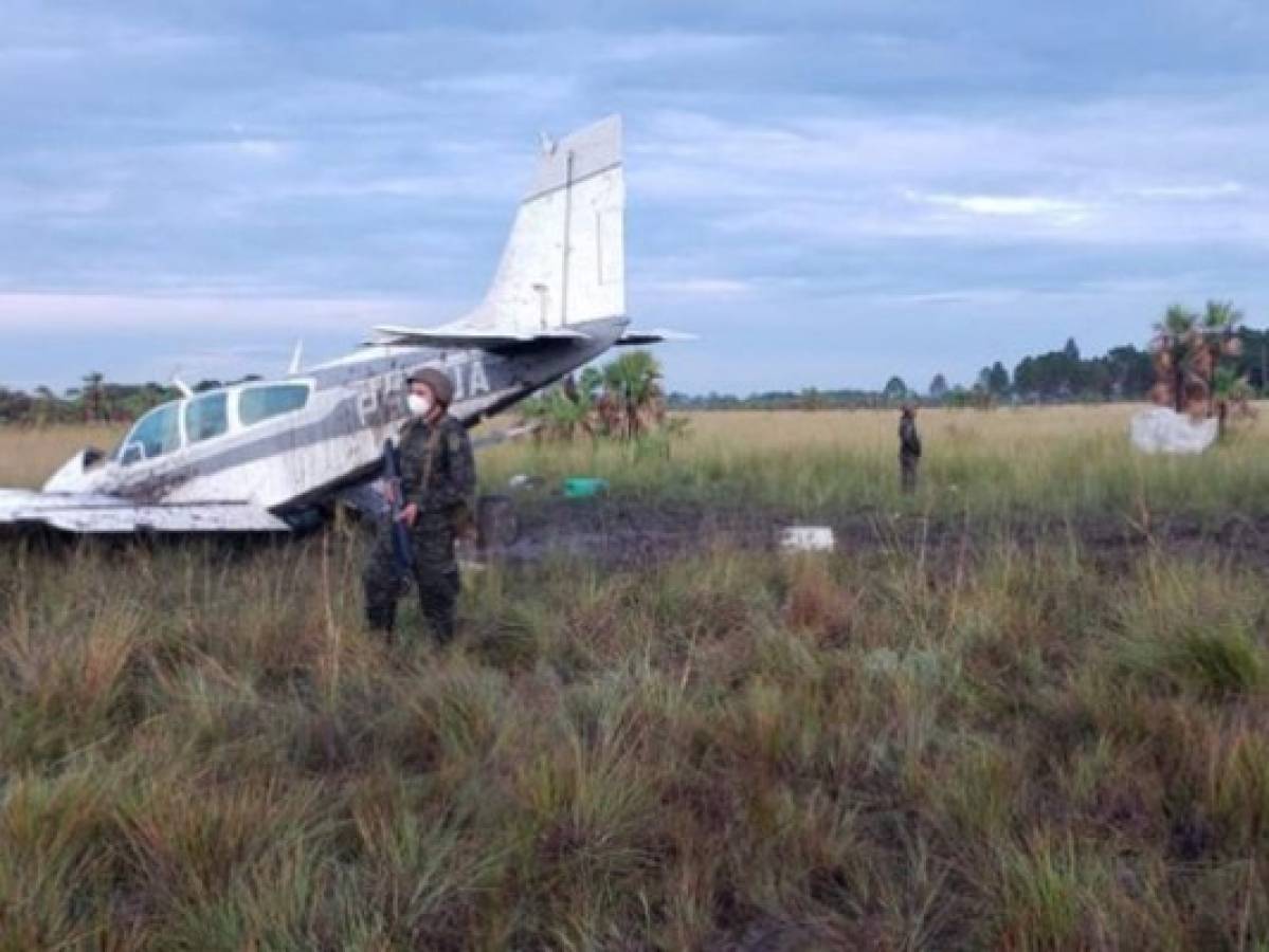 Las seis narcoavionetas interceptadas este 2020 en Gracias a Dios