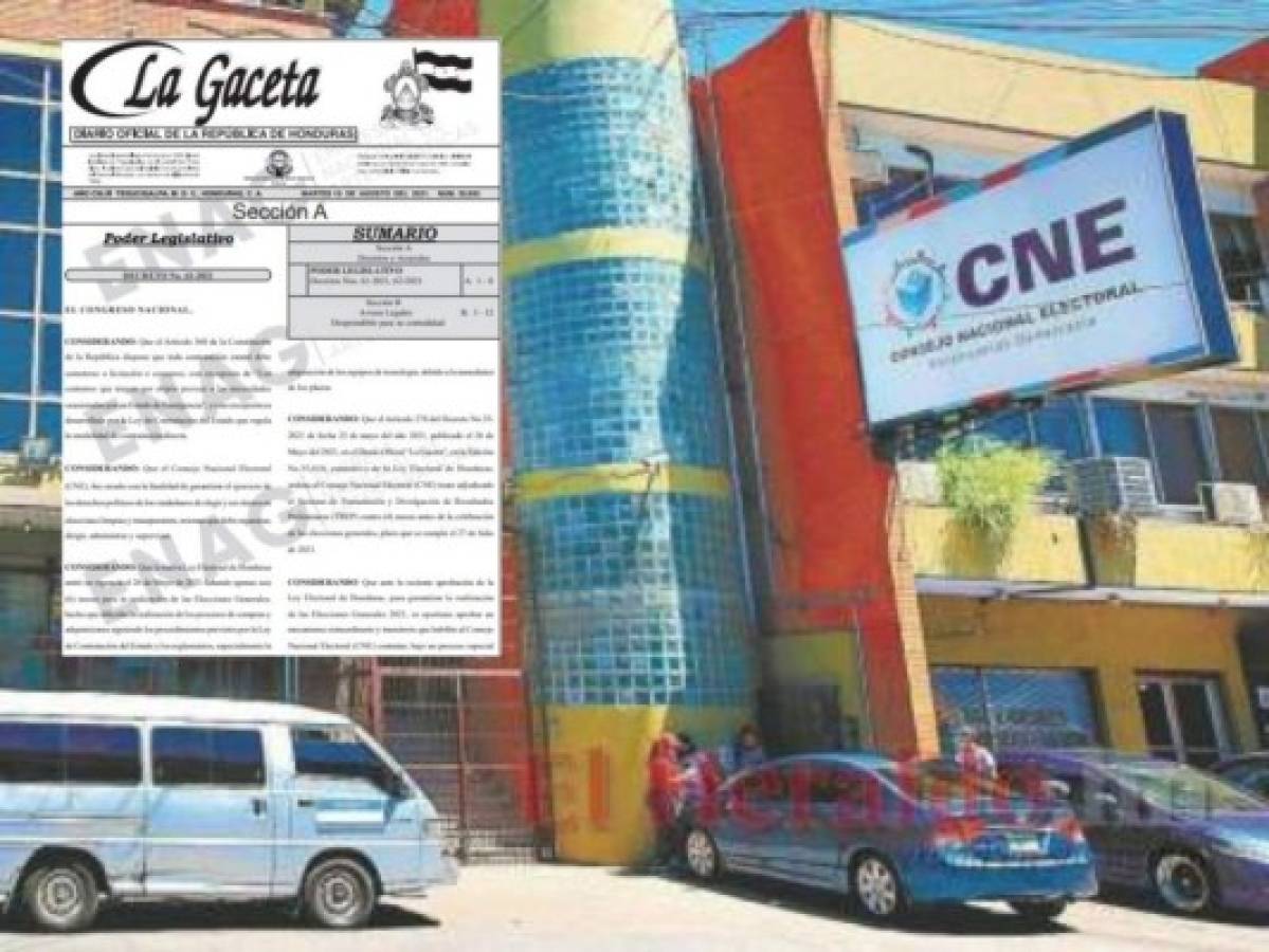 Publicación en La Gaceta autoriza al CNE compras directas