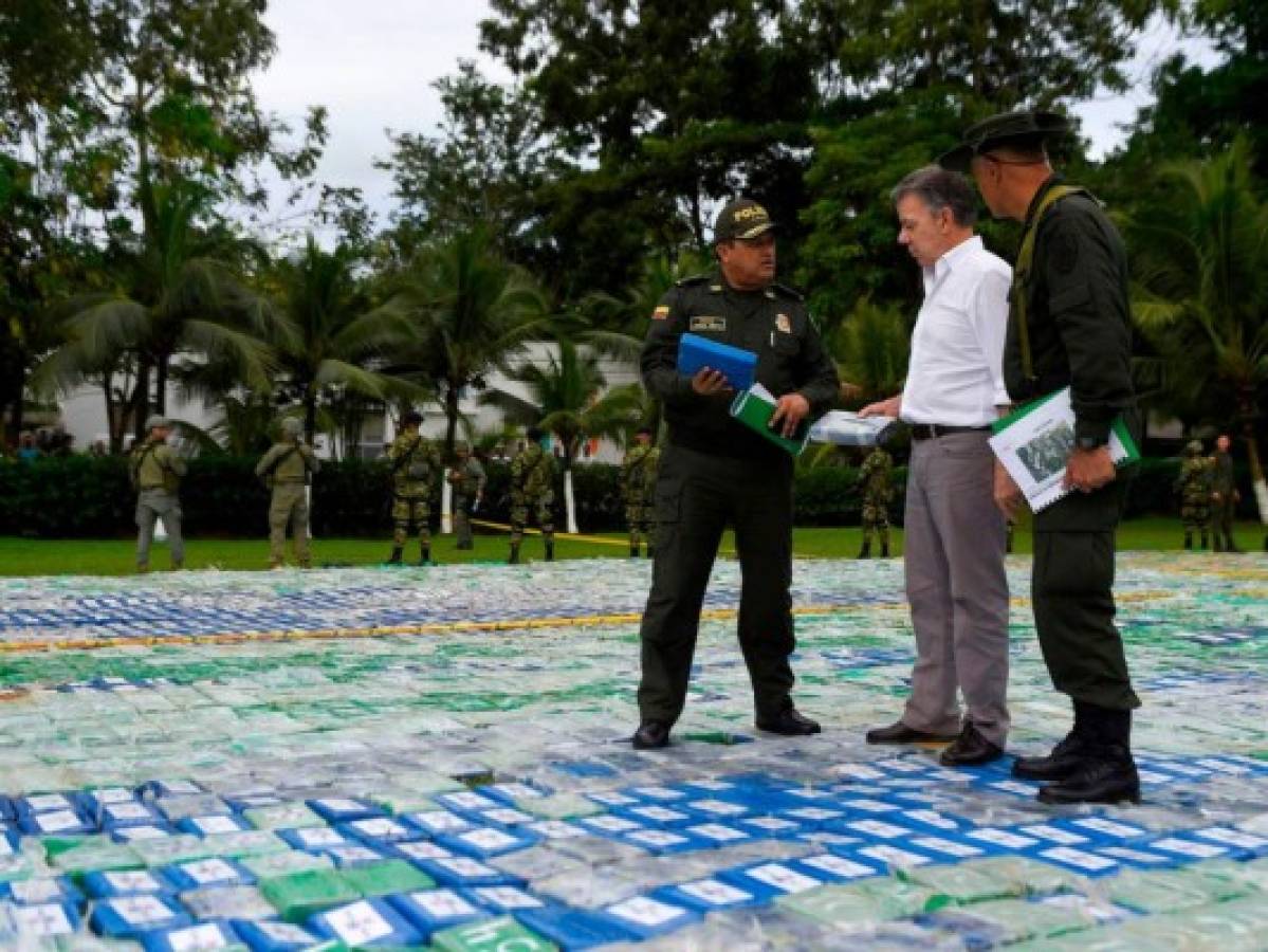 Colombia registra el mayor decomiso de cocaína de su historia