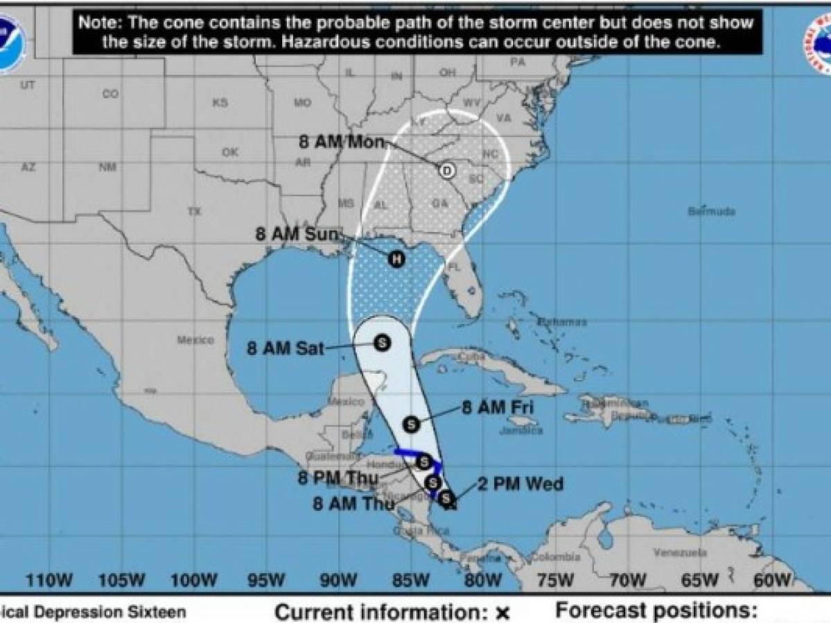 Honduras se prepara para recibir la primera depresión tropical del 2017