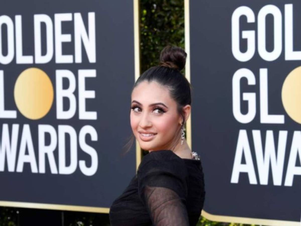 Golden Globes 2019: La hondureña Francia Raisa lució espectacular vestido negro en la alfombra roja