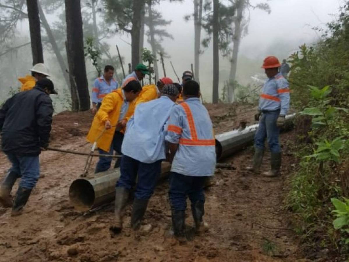 Daños que dejó Iota y Eta a la infraestructura de alta tensión de la ENEE