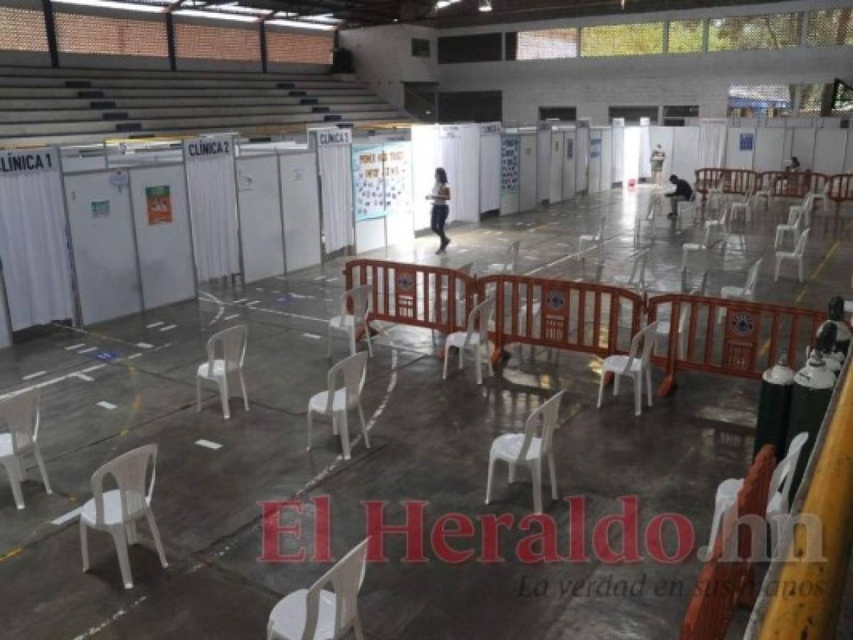 La sala de espera del triaje del Milla Selva permanece con una baja cantidad de pacientes. Foto: El Heraldo