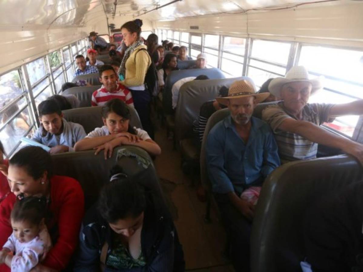 Reanudan servicio de buses en Santa Ana y Ojojona