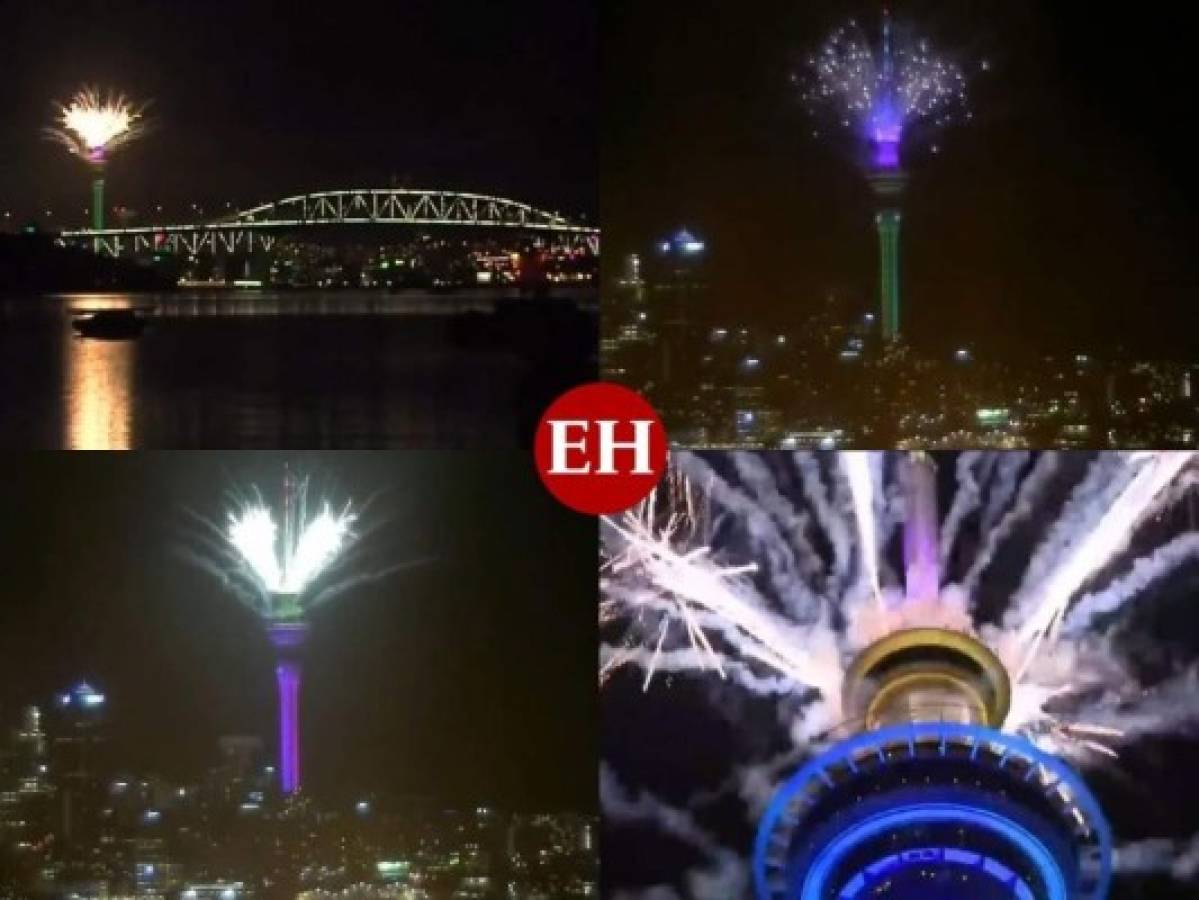 Con discreto show de fuegos artificiales, Nueva Zelanda recibe el 2022