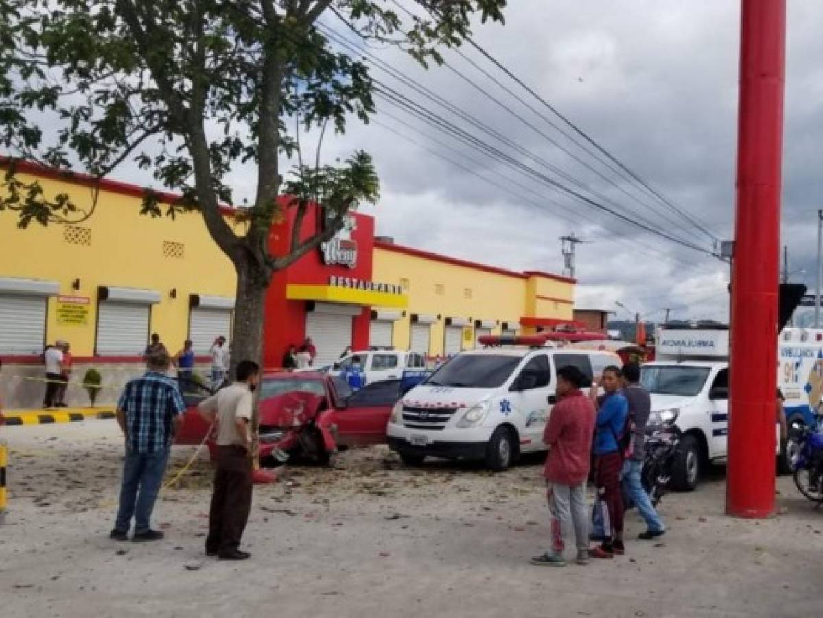 Cuatro personas heridas tras despiste de vehículo en Siguatepeque