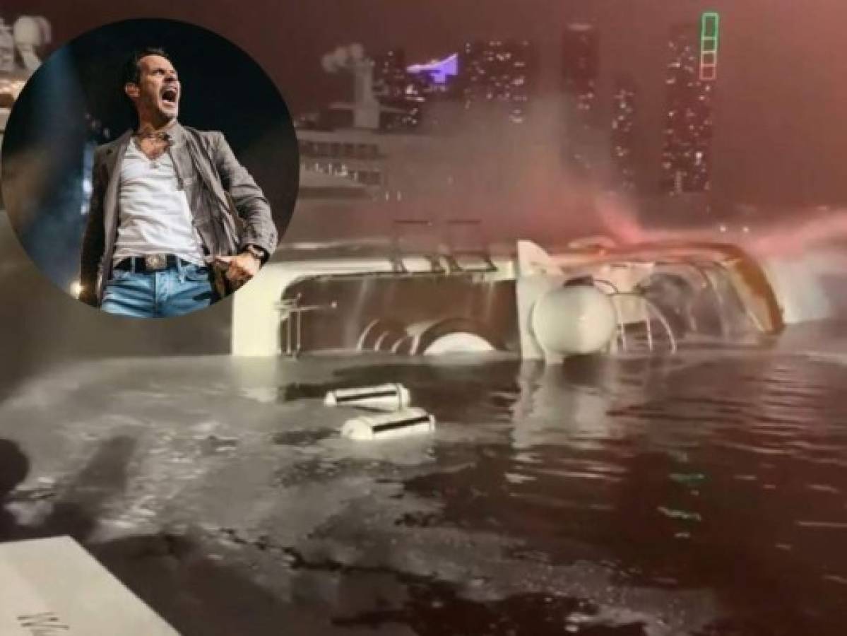 Voraz incendio destruye millonario yate de Marc Anthony en Miami