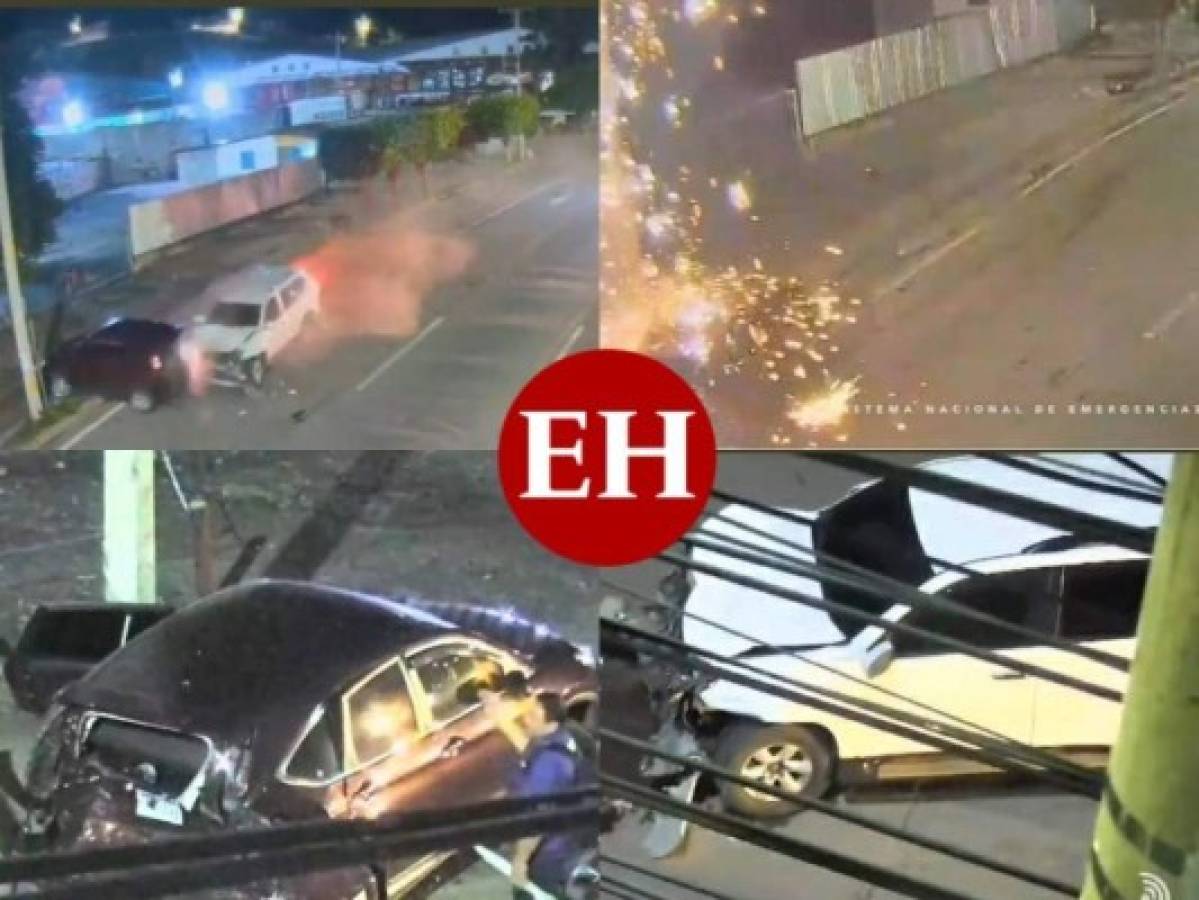 VIDEO: Auto a toda velocidad provoca aparatosa colisión en anillo periférico