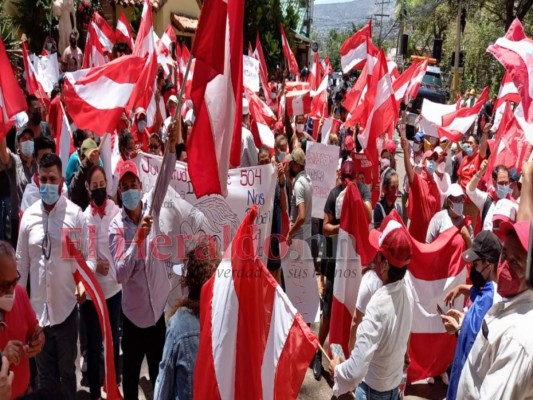 Liberales marchan para que el Consejo Nacional Electoral cuente voto por voto (Fotos)