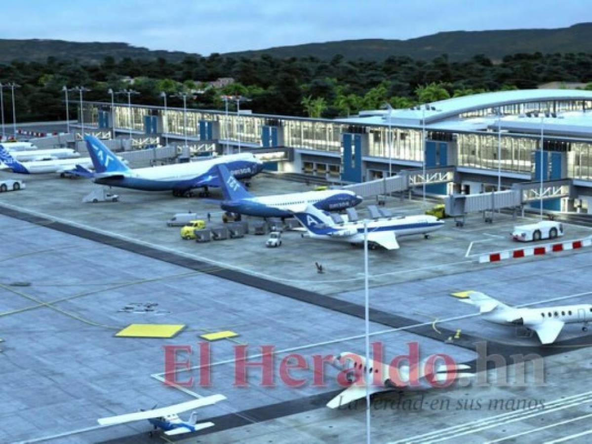 Construcción del aeropuerto Palmerola tiene avance de un 70%