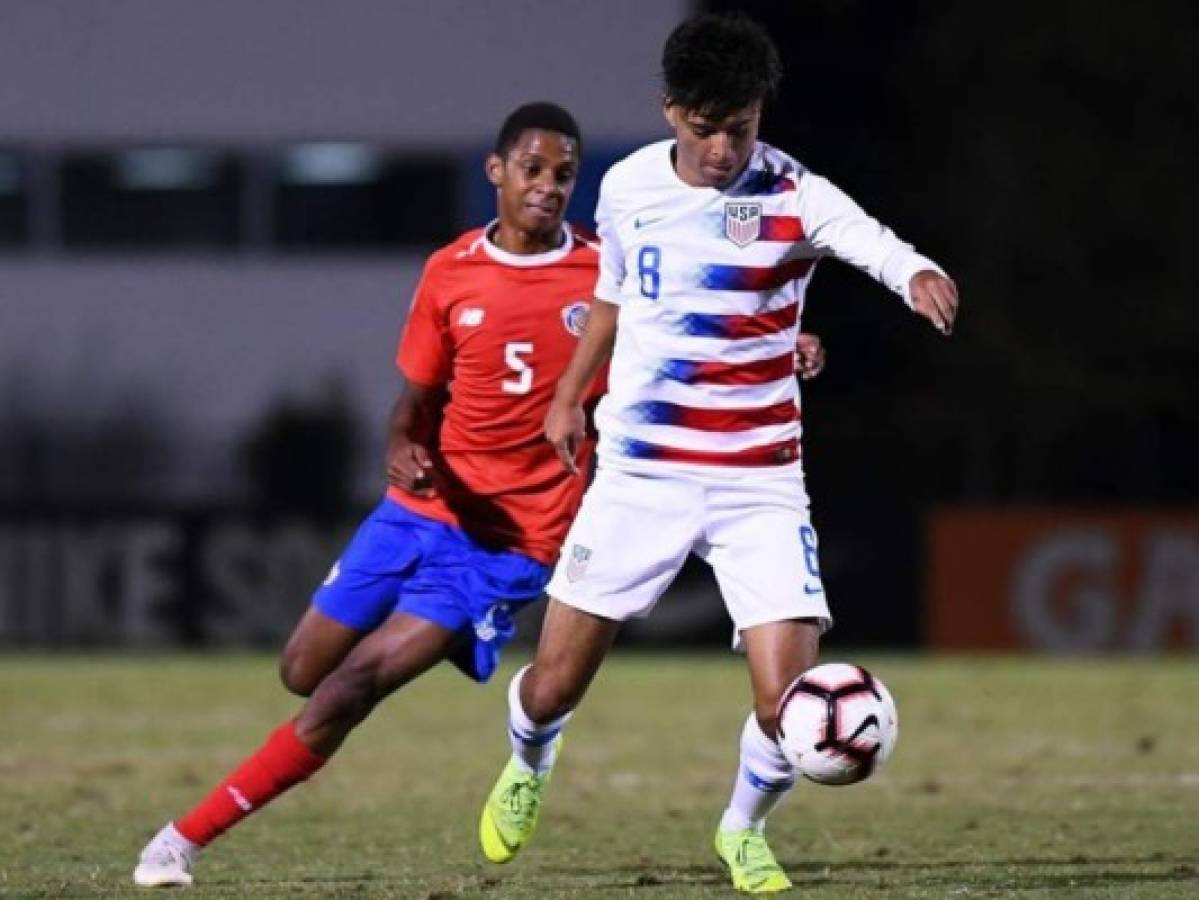 Estados Unidos clasifica al Mundial sub 20 goleando a Costa Rica y deja a Honduras a menos de un paso de Polonia