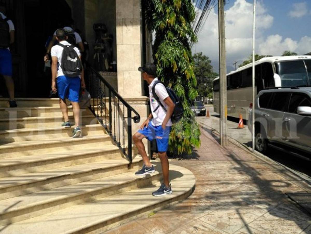 Ambiente en el hotel de la Selección de Honduras previo al duelo eliminatorio