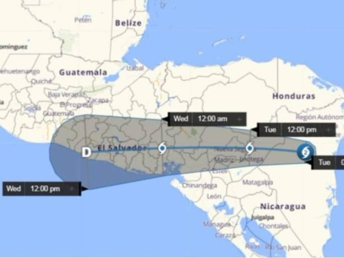 Huracán Iota se degrada a categoría 1 antes de entrar a Honduras: Copeco