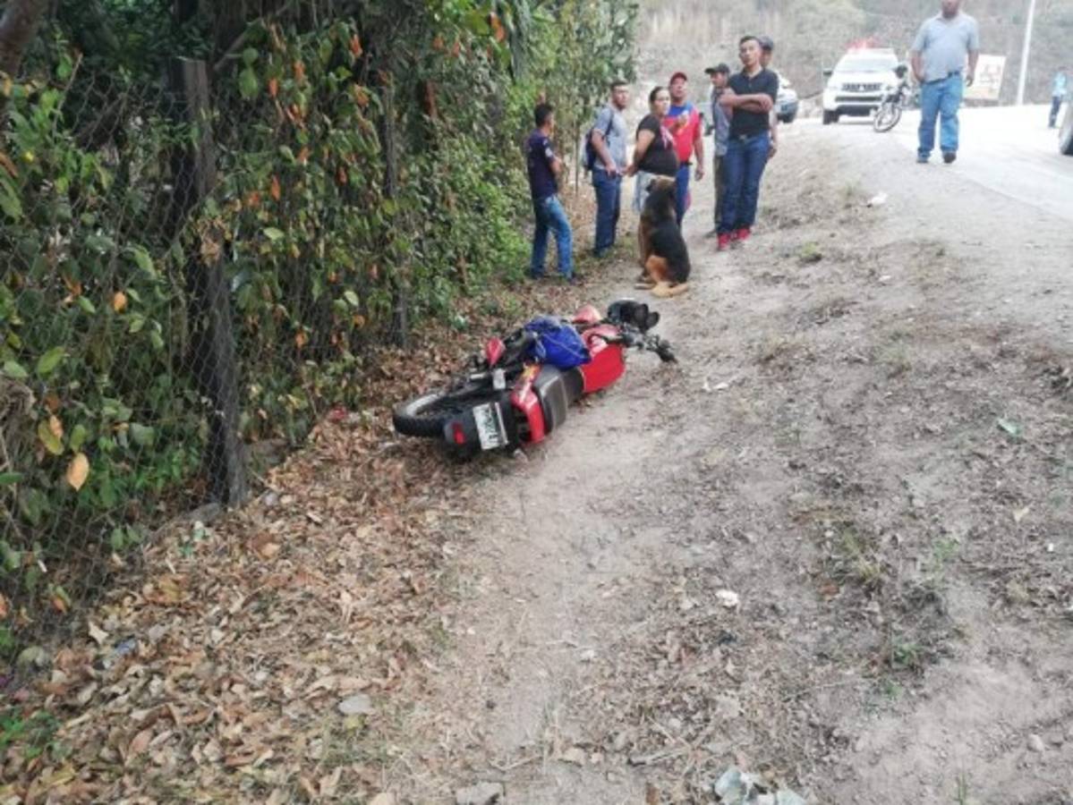 Motociclista muere embestido por furgón en la carretera al sur de la capital