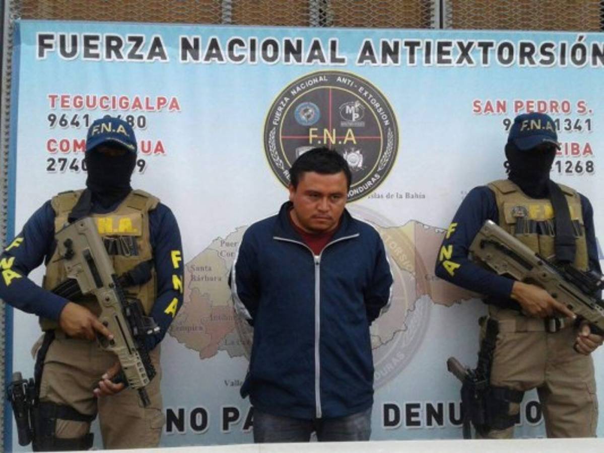 Fusina detiene a un presunto extorsionador en Comayagüela   
