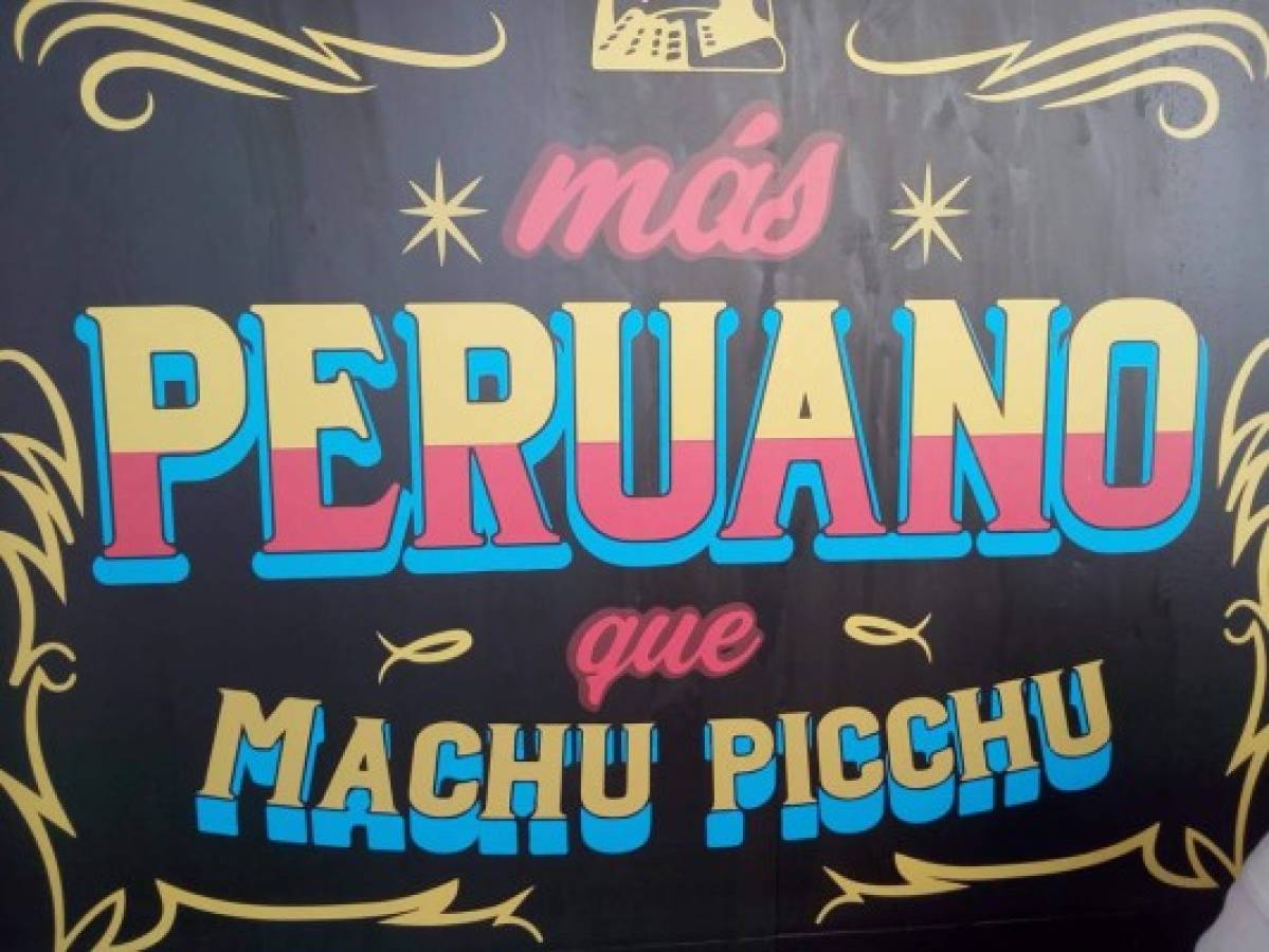Más peruano que el Machu Picchu es el leman del nuevo restaurante.