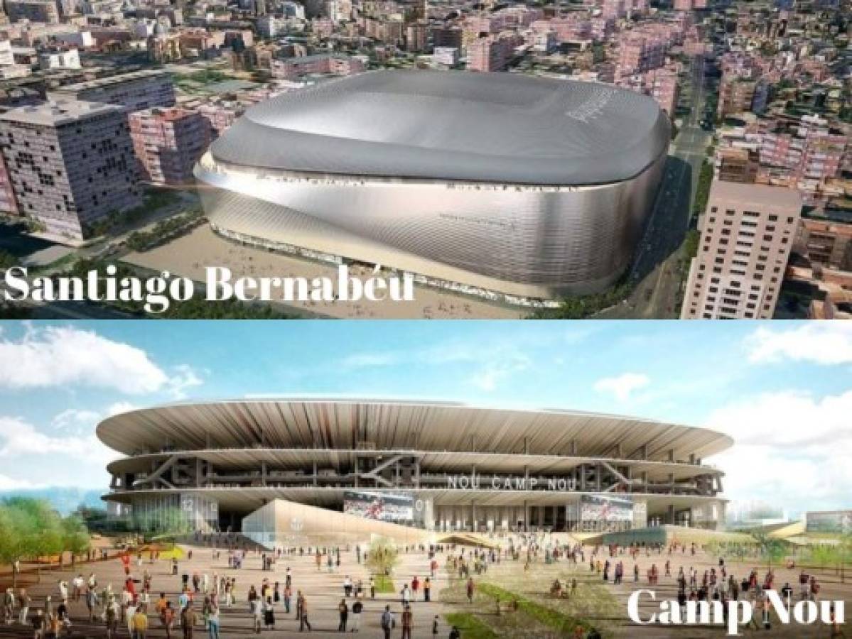 Liga España: Así serán los estadios del FC Barcelona y Real Madrid