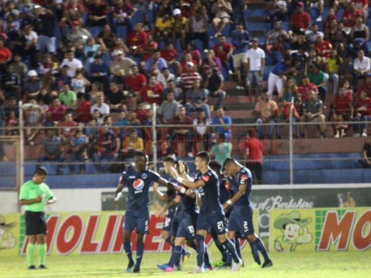Motagua saca oro de La Ceiba tras vencer 1-2 al Vida en el estadio Ceibeño