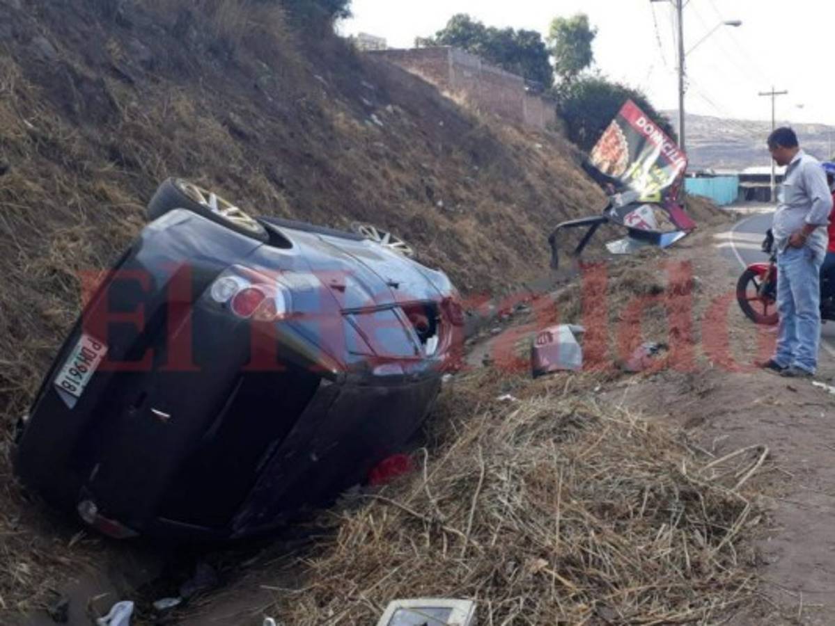 Un herido deja accidente de tránsito en la carretera que conduce al departamento de Olancho