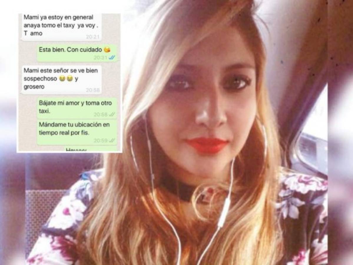 'Bajate mi amor y tomá otro taxi', escribió madre a joven desaparecida en México