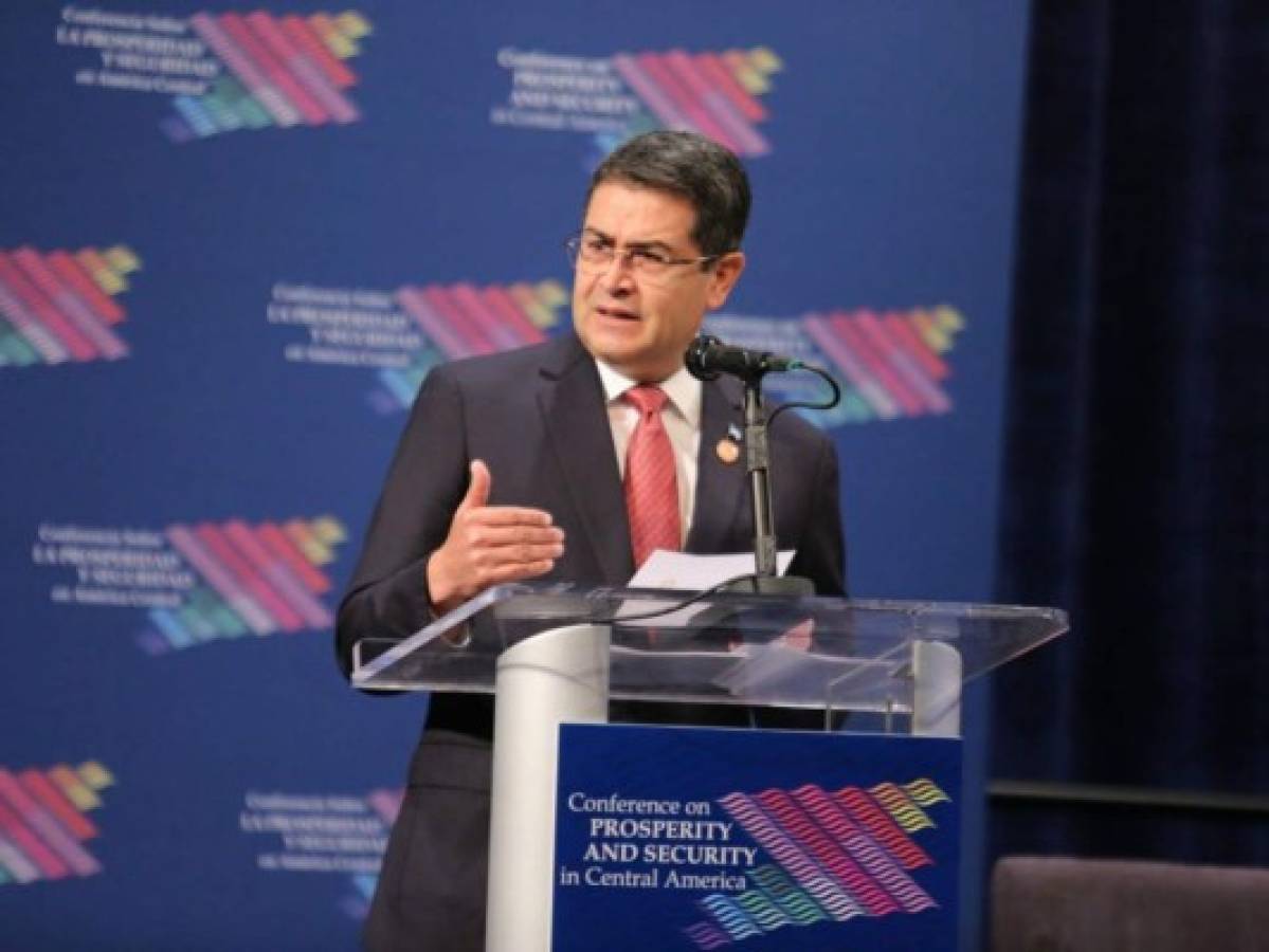 Juan Orlando Hernández resalta avances en seguridad y combate al narcotráfico en Cumbre para la Prosperidad