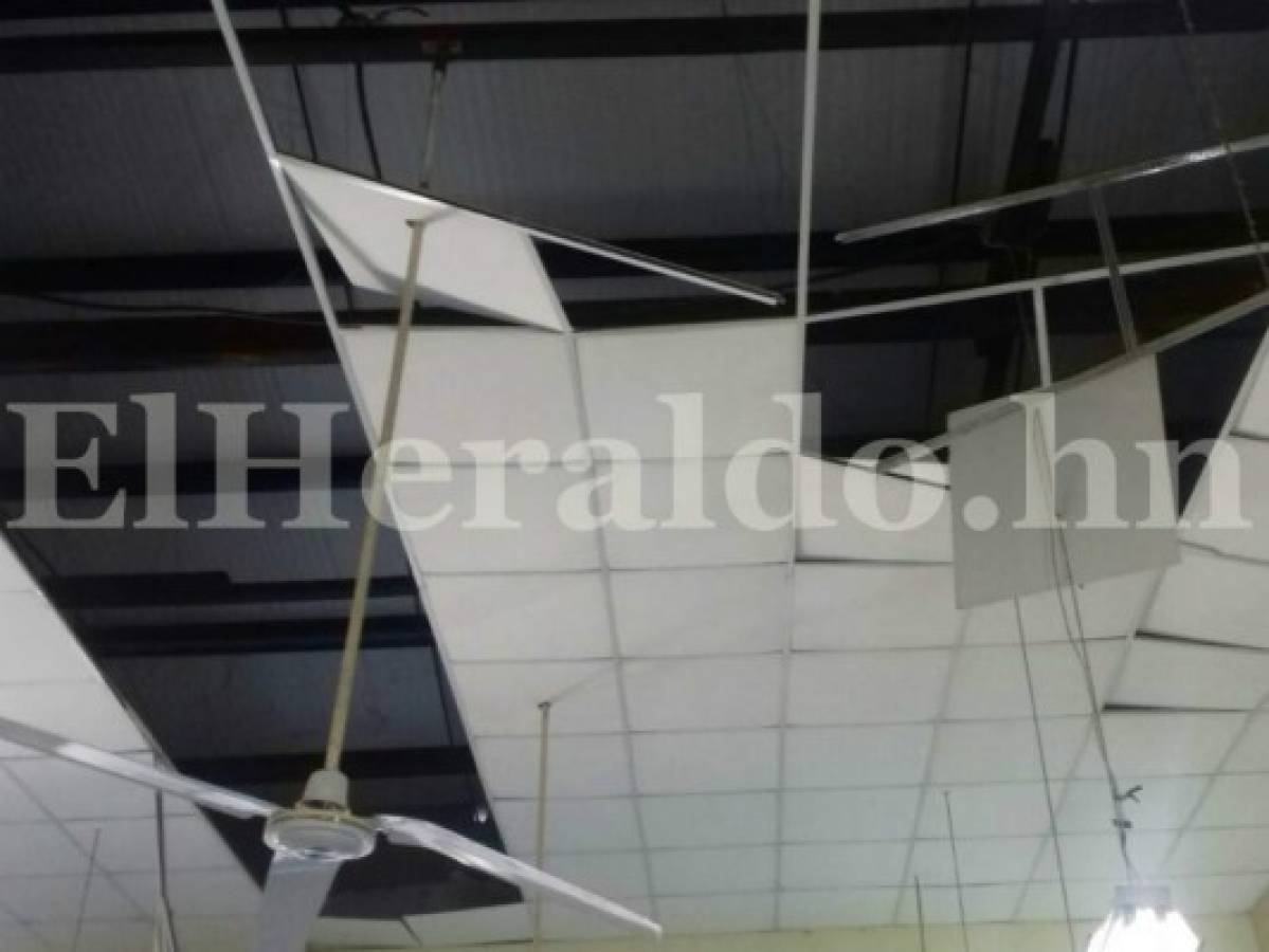 Honduras: Vendaval provoca colapso del techo en el Hospital del Sur de Choluteca